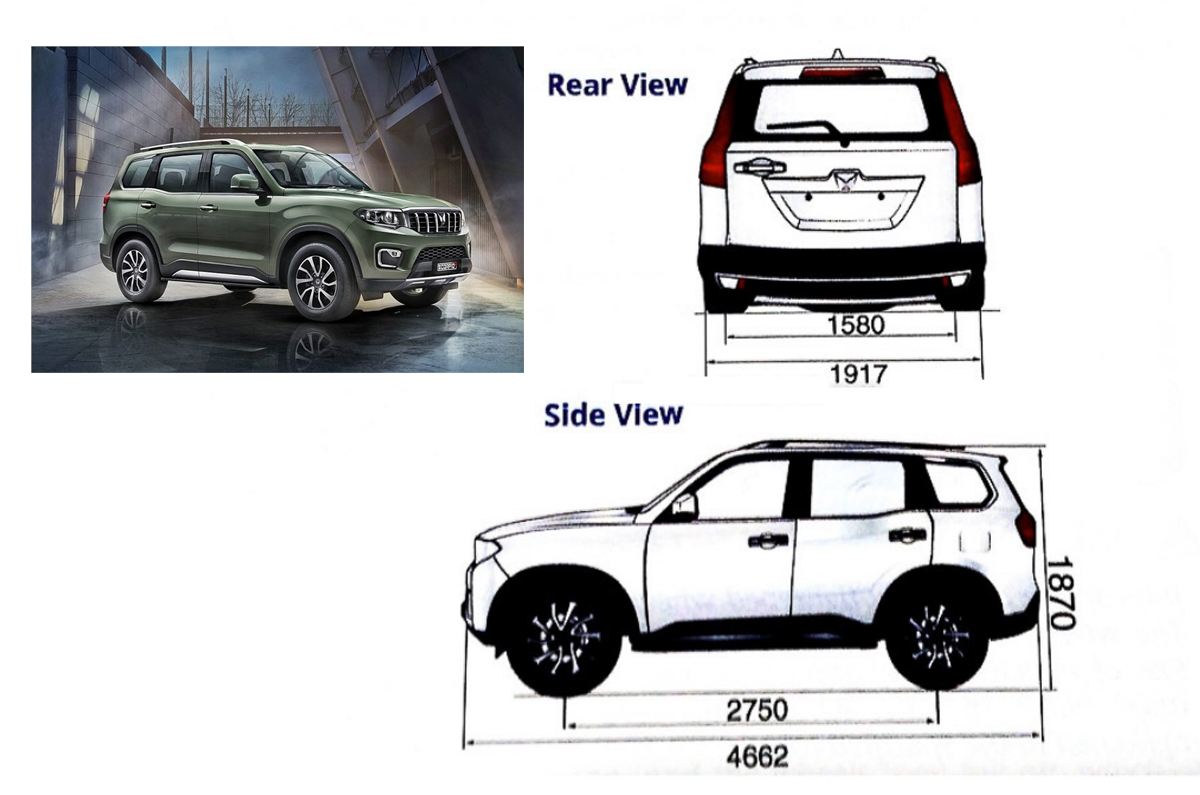 Mahindra Scorpio-N dimensions revealed 